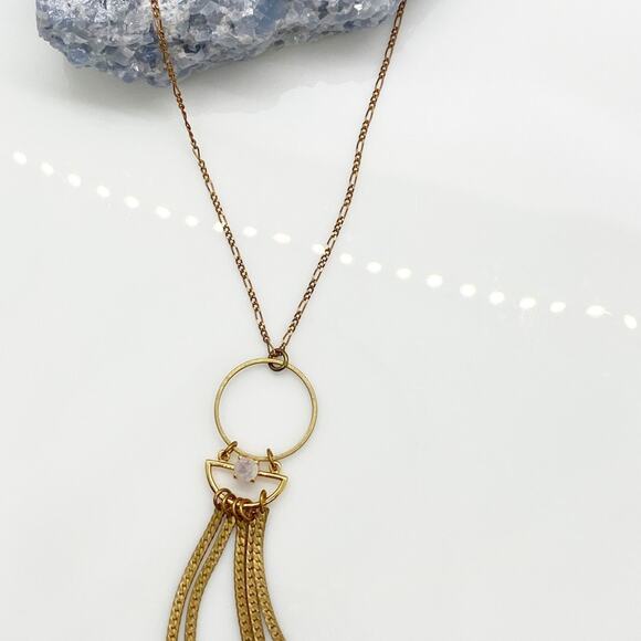 NEW Anthropologie x Hailey Gerrits Elm Pendant Necklace - Picture 9 of 12